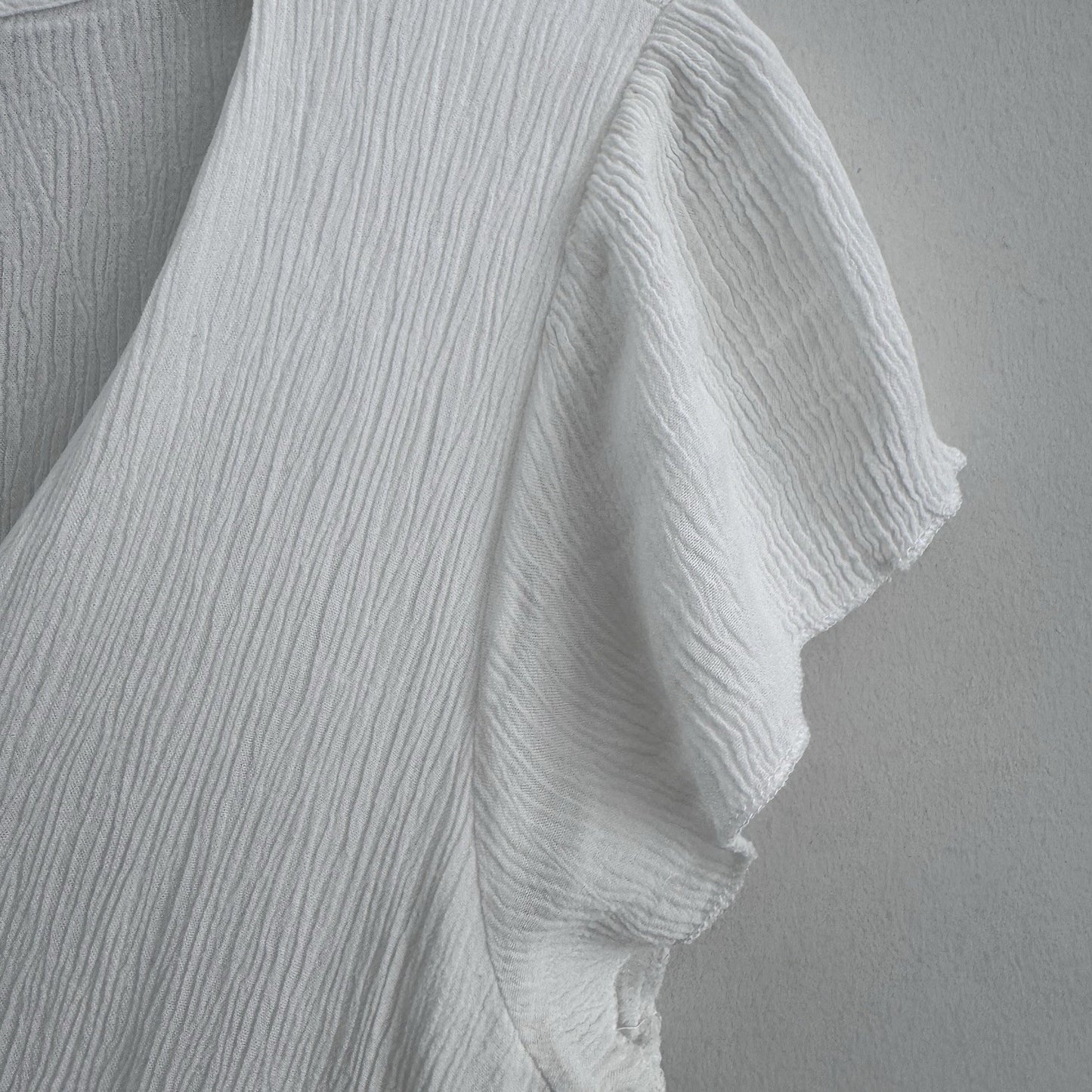 Altar’d State White Ruffle Tiered Dress L Surplice V Neck Boho