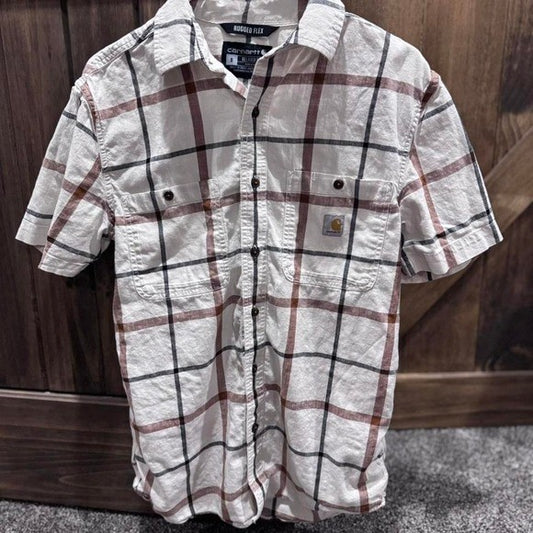 Carhartt Rugged Flex Short Sleeve Shirt - Size S (Relaxed Fit)