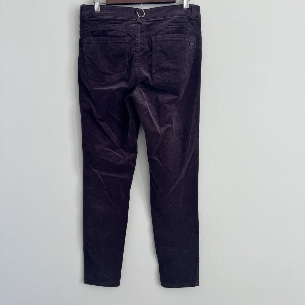 Democracy Absolution Jegging 8 Dark Purple Corduroy Jeri Skinny NWT