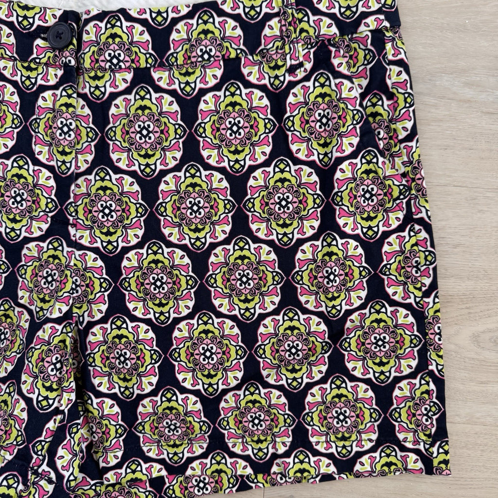 Crown & Ivy Shorts Lot Of 2  Size 14 Geometric & Medallion Print Cotton