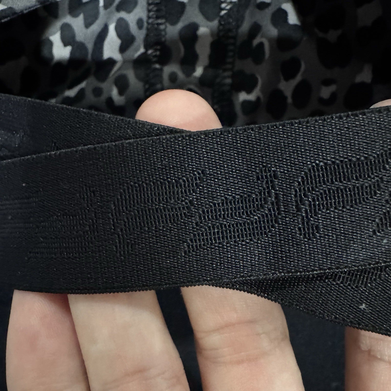 Fabletics Leopard Print Sports Bra Size S Racerback Supportive Gym Activewear