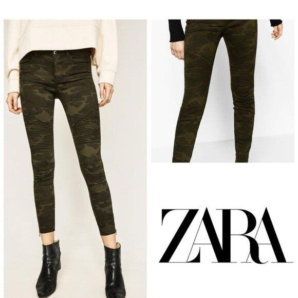 ZARA BASIC Z1975 DENIM Zara camo  #camo size 6