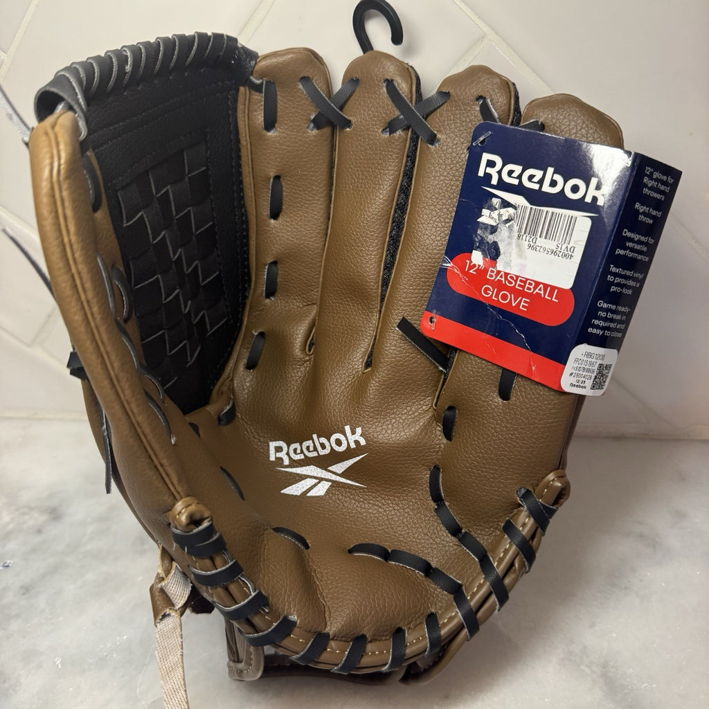 Reebok 12” Baseball Glove Black RBG100-BK Right Hand Throw New w/ Tags