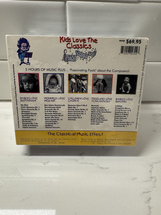 Kids Love the Classics 5 CD Box Set Classical Music Effect Mozart Beethoven NEW!