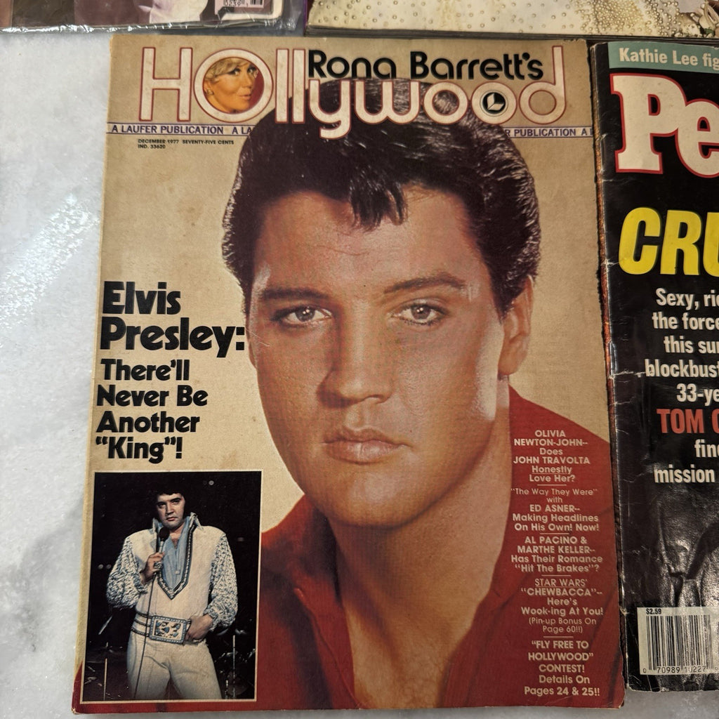 Vintage Celebrity Magazine Lot Diana JFK Elvis Tom Cruise Jeff Bridges 5 Mag