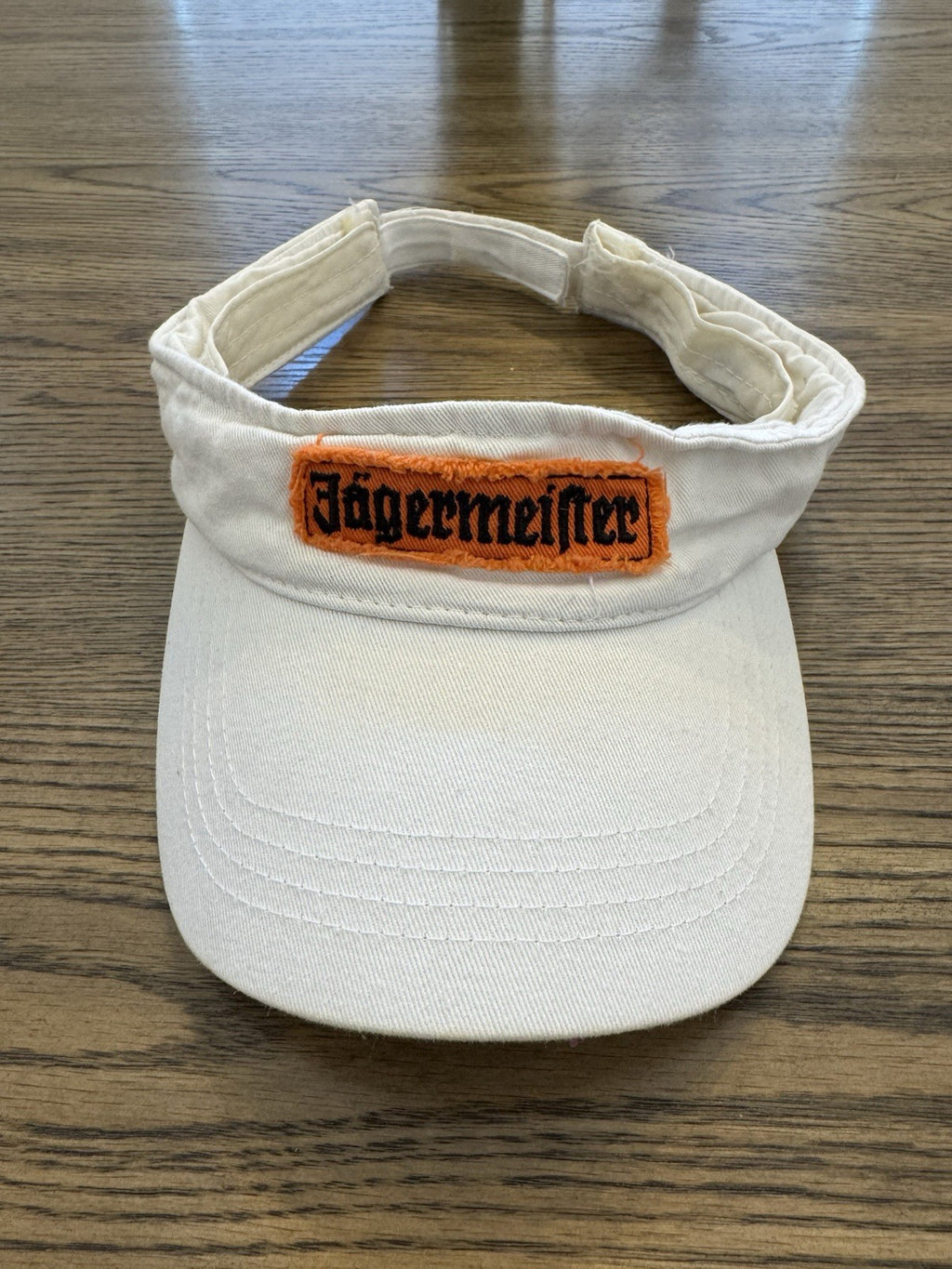 Vintage Y2k Jagermeister Visor Hat, Alcohol, Distressed, Party, Nostalgia