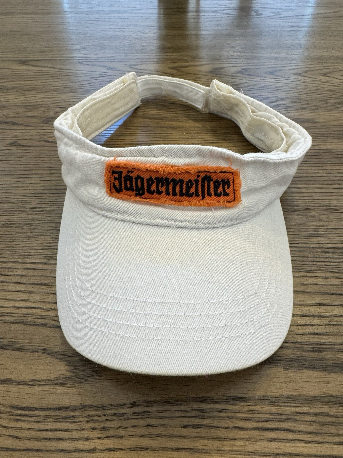 Vintage Y2k Jagermeister Visor Hat, Alcohol, Distressed, Party, Nostalgia