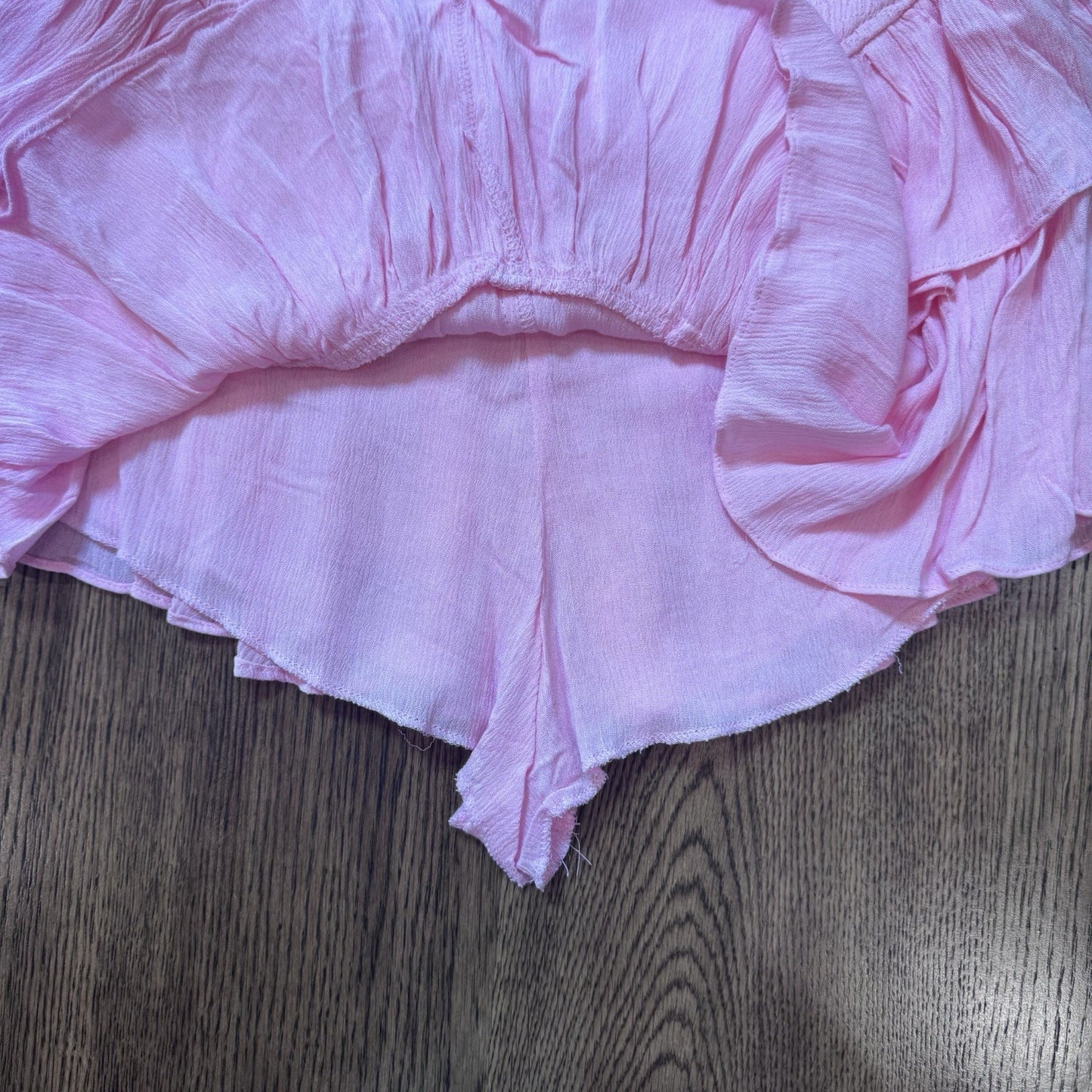 Mixology Gab Kate Ruffle Mini Skort Baby Pink Size Small NWT $58