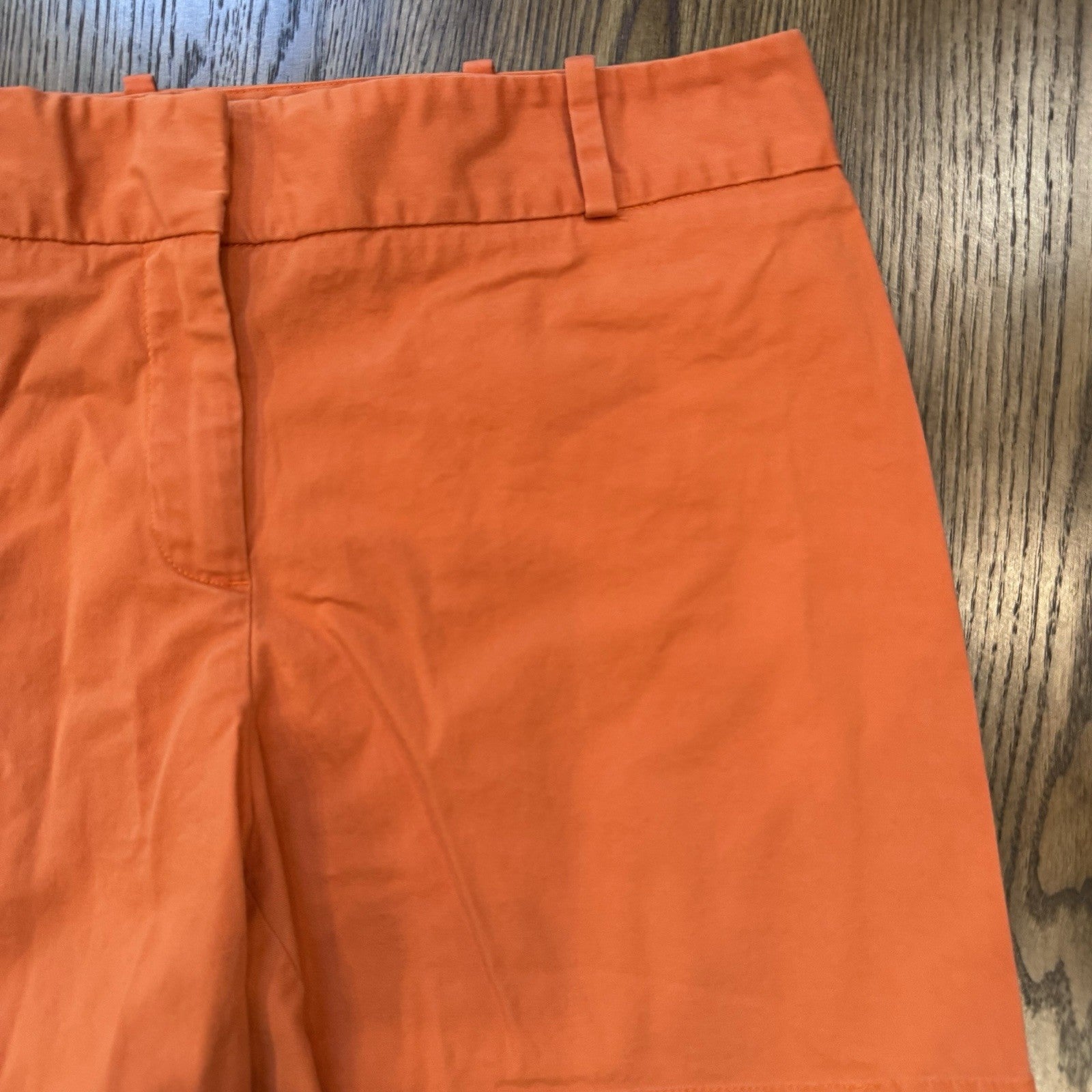Talbots Women’s Orange Shorts Size 10 | Cotton Stretch Classic Chino | Summer