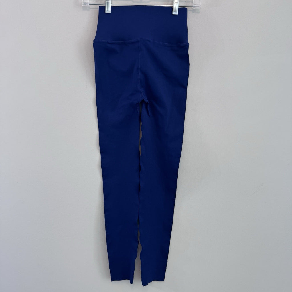 Fabletics SculptKnit Blue High Rise Leggings Women’s Medium Athletic