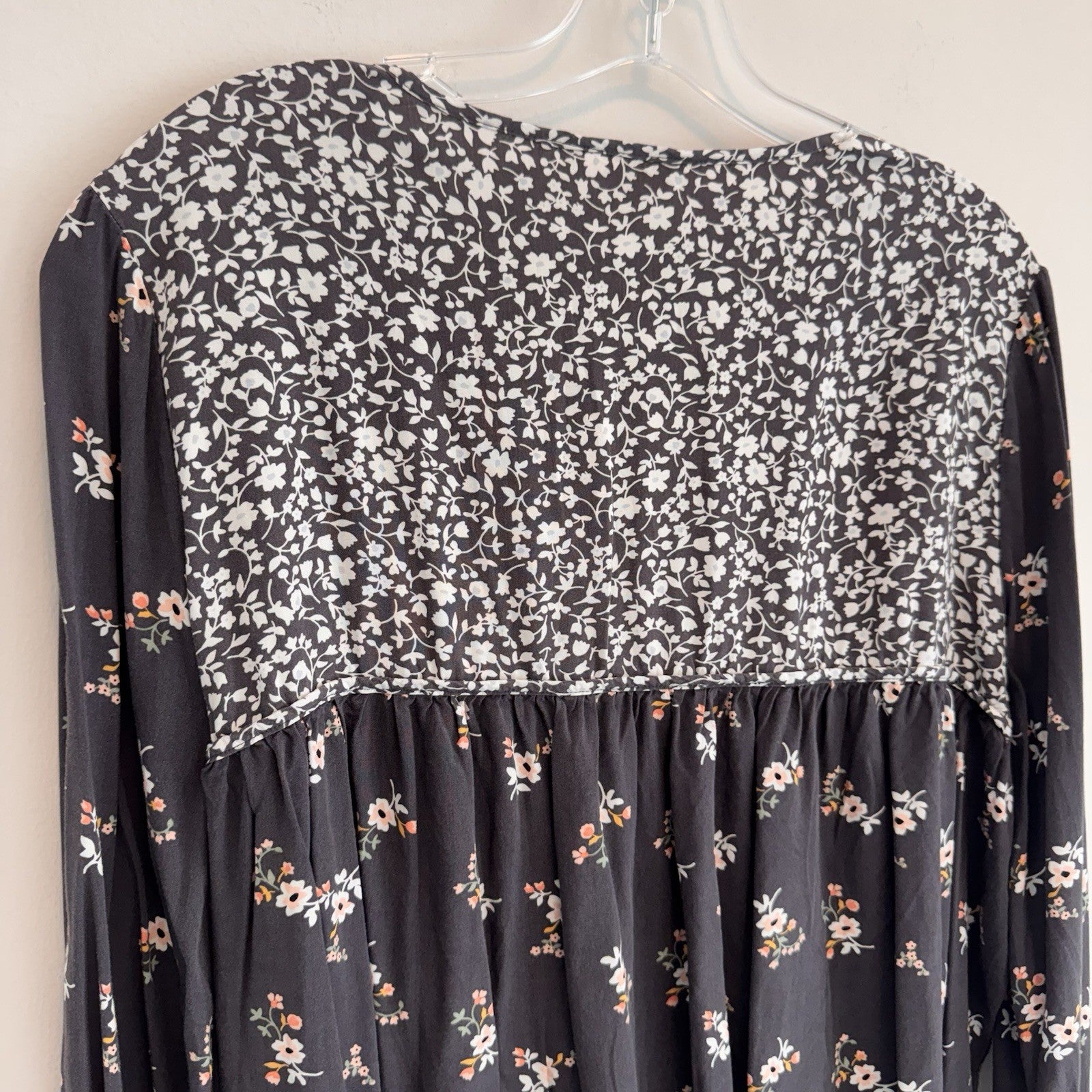 Matilda Jane Floral Peasant Blouse Women’s 2XL Boho Babydoll Rayon Top