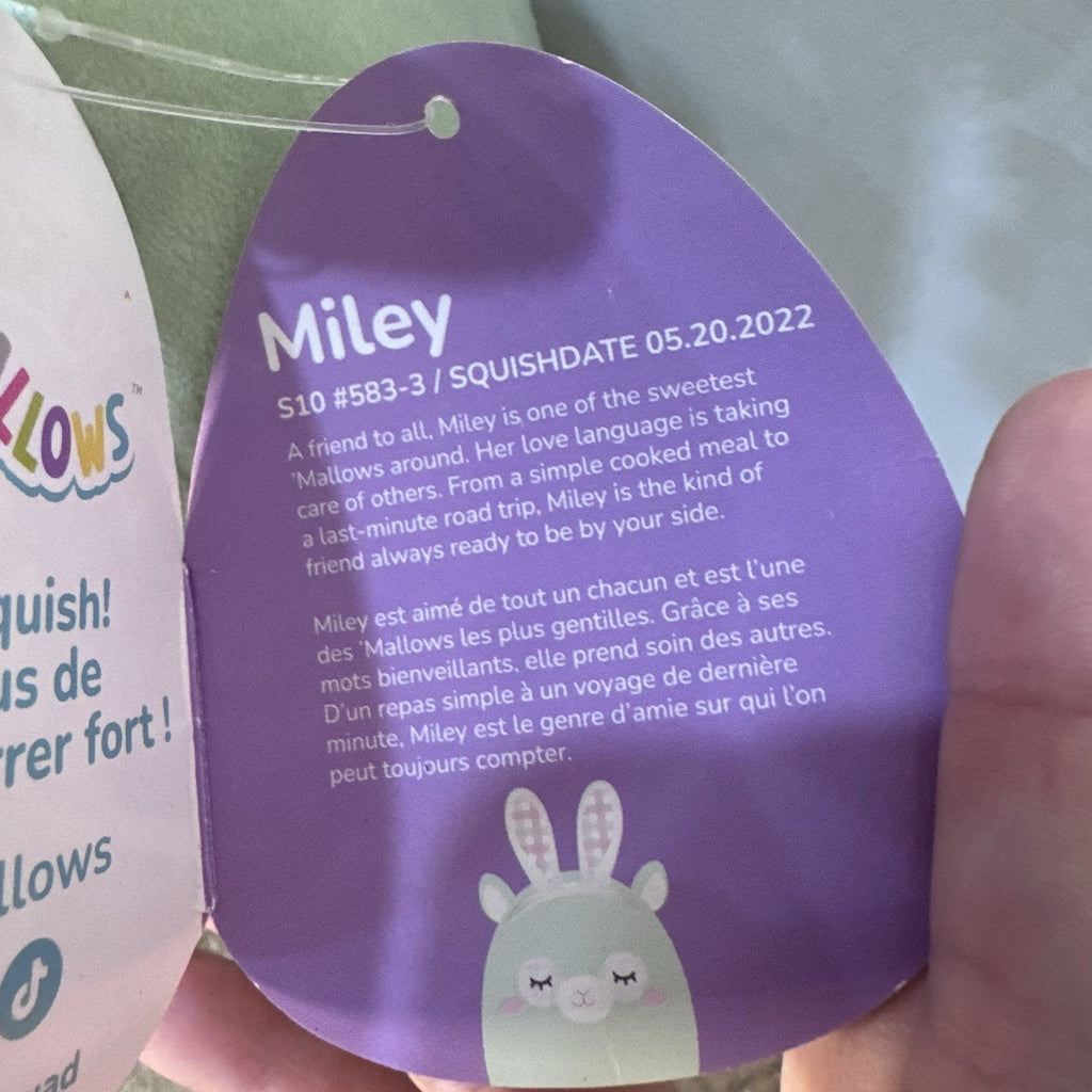 Squishmallows Miley Mint Green Bunny Rabbit Easter Plush 12” NWT Kellytoy