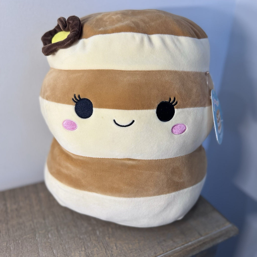 Squishmallow RARE  Rayen Pancake Plush Rayen 12” Stuffed Animal Kellytoy NWT