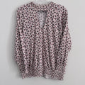 Torrid Size 1 Floral Smocked Long Sleeve Blouse Boho Top 1X