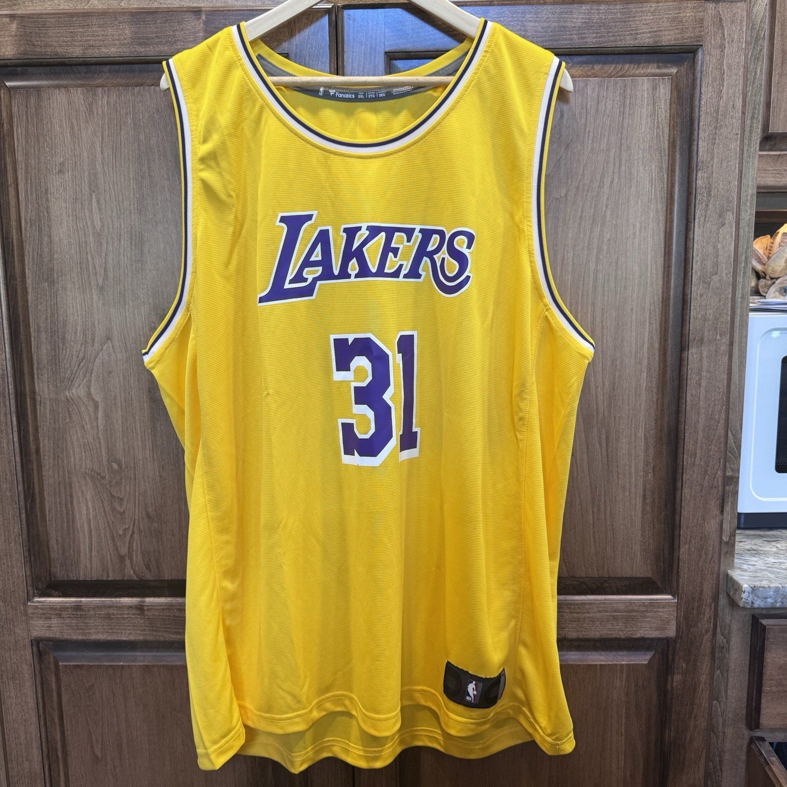 Los Angeles Lakers Bryant #31 Jersey Gold 2XL Fanatics NBA Authentic NEW No Tag