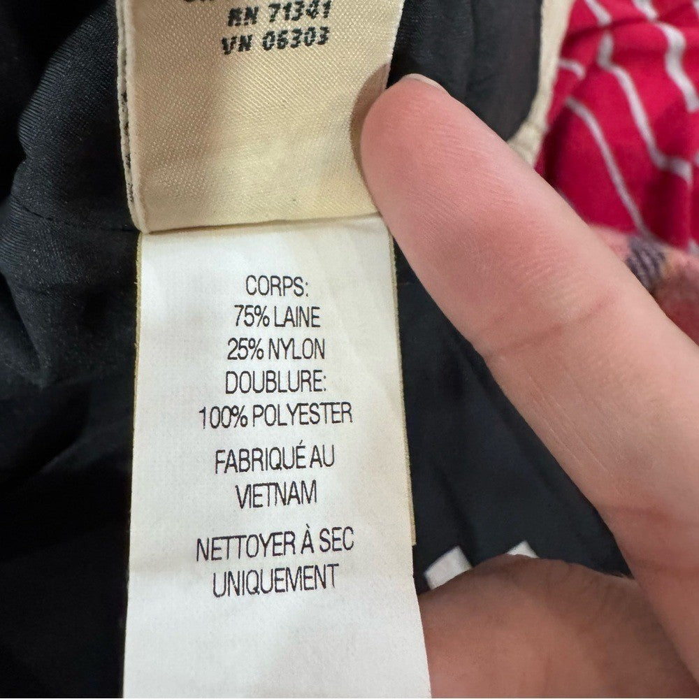 L.L. Bean Favorite Fit Plaid Wool Skirt - Size 6 Petite