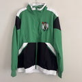 Boston Celtics Jacket Mens Large Green Full Zip Track Retro NBA NWT Ultra Game