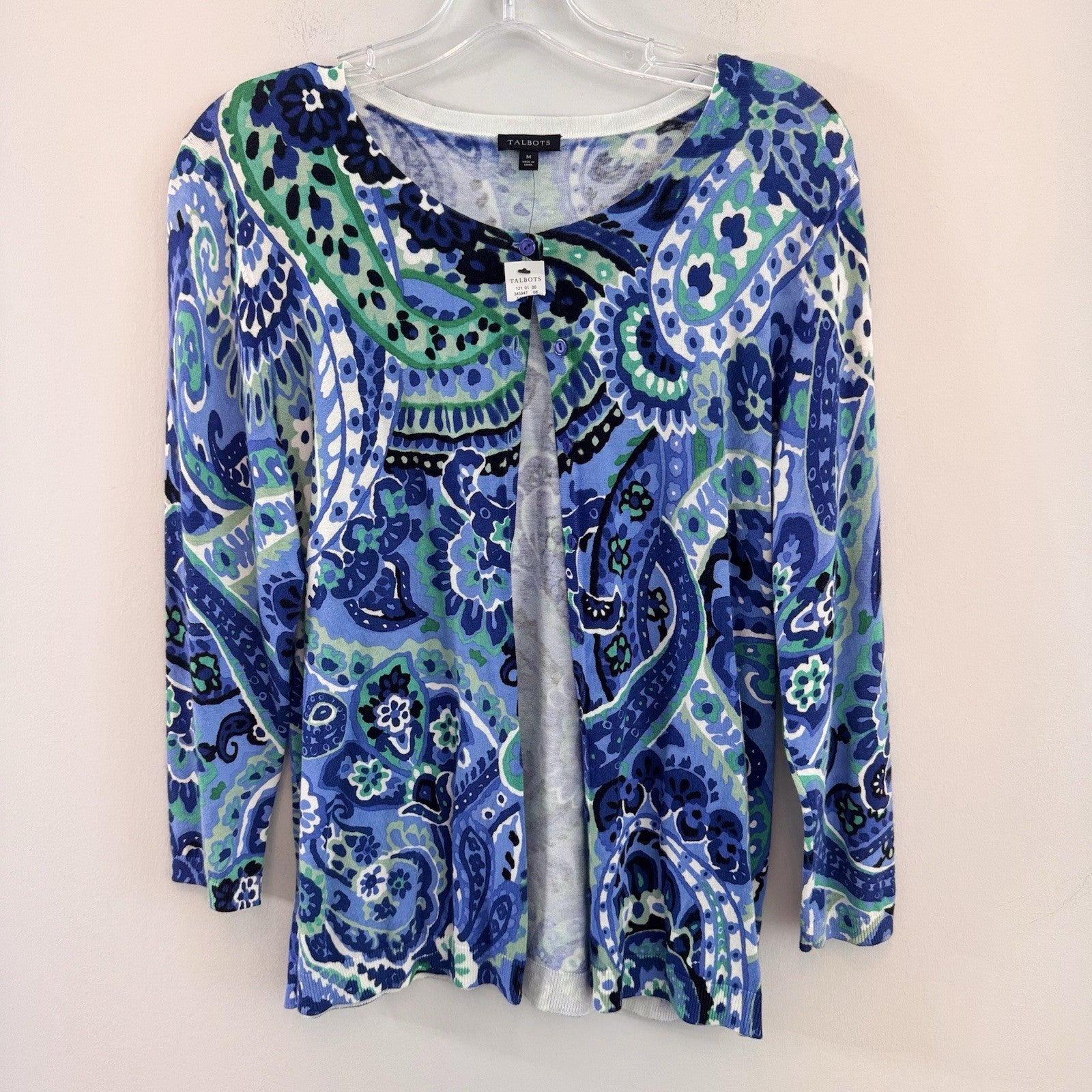 Talbots Size M Clothing Lot 8 Pc Bundle Tops Cardigan Shirt Jacket Plaid Floral