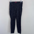 Jennifer Lopez Leopard Print Skinny Pants Black Grey High Waisted Stretch Medium