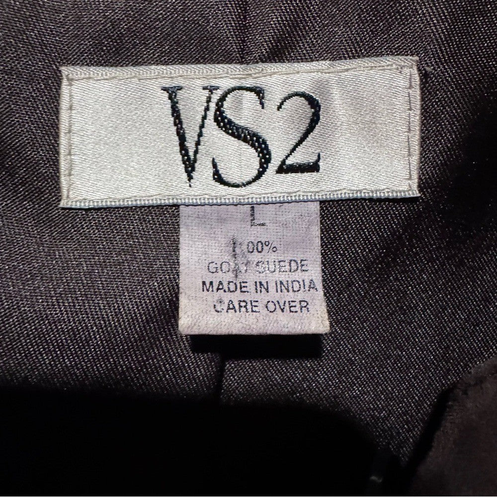 Vakko/VS2 Vintage Genuine 100% GOAT Suede Jacket Size Large Y2K Millennial
