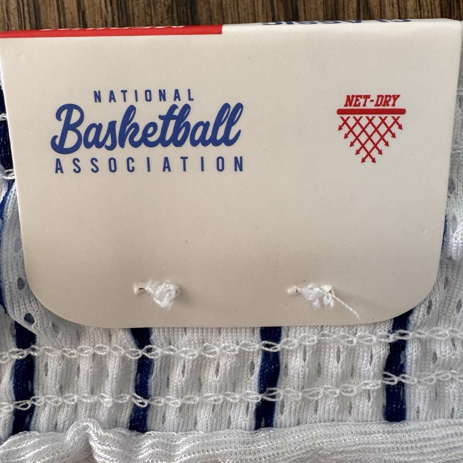 NBA Eastern Western Conference Medium Basketball Shorts White Blue Men’s NWT