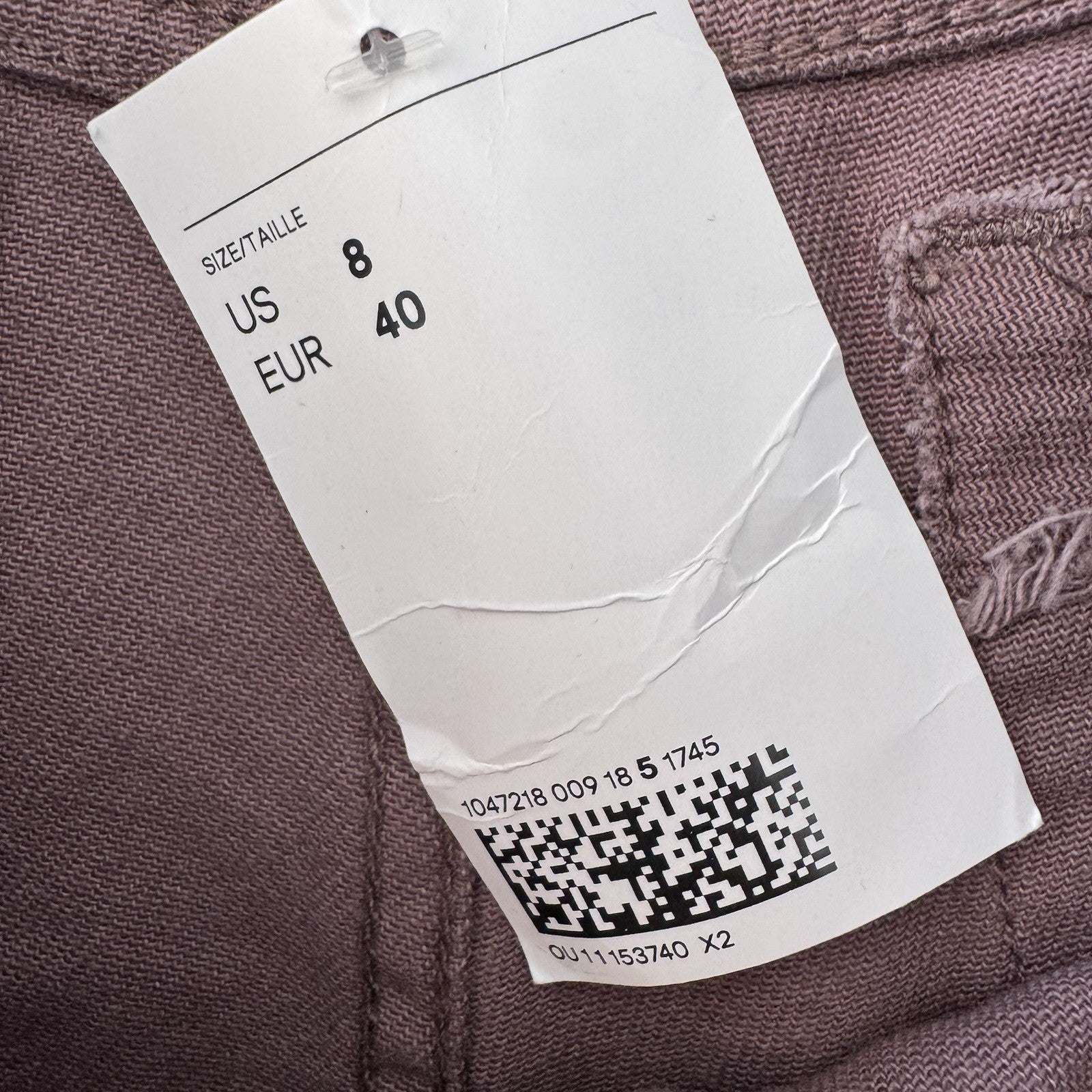 H&M Divided Low Rise Shorts US 8 Mauve Y2K NWT