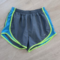 Nike Dri-Fit Women’s Running Shorts Gray Green Blue Size S Athletic