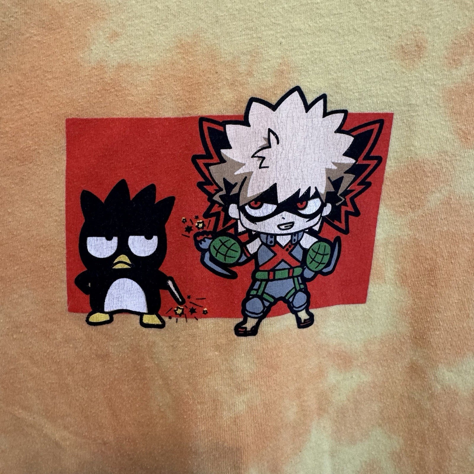 My Hero Academia x Hello Kitty & Friends Tie Dye Anime T-Shirt Large