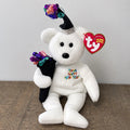 Ty Beanie Baby💜HAPPY NEW YEAR 2006 BEAR 8.5" Stuffed Plush New MWMT's