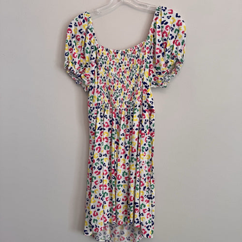 Cabana by Crown & Ivy XL Smocked Dress Leopard Puff Sleeve Boho  Women’s