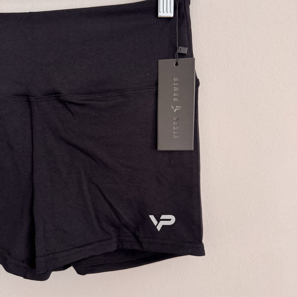 High Waist Scrunch Butt Shorts Women’s Yoga Gym Fitness Athletic Black Size SML