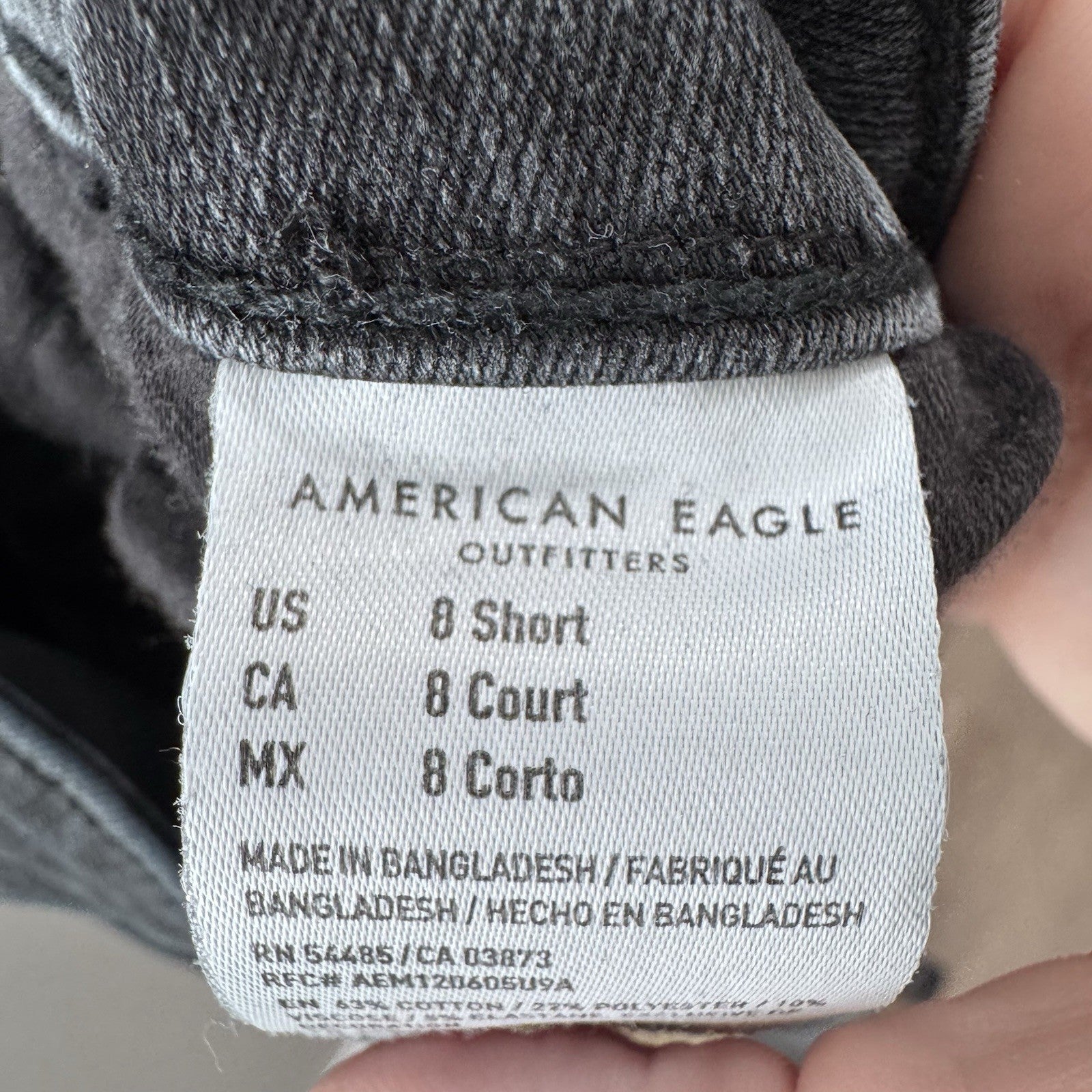 American Eagle The Dream Jean Black Jeggings – Size 8 Short