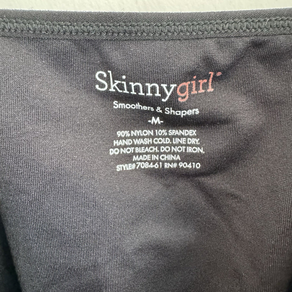 Skinnygirl Black Smoother Shaper Shapewear Seamless Tank Top Undershirt Size M