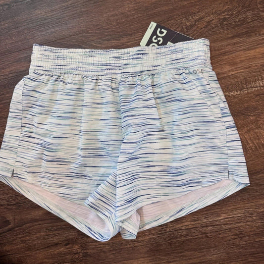 DSG Girls Stride Shorts Cyan Glass Spacedye Size L NWT Athletic Running