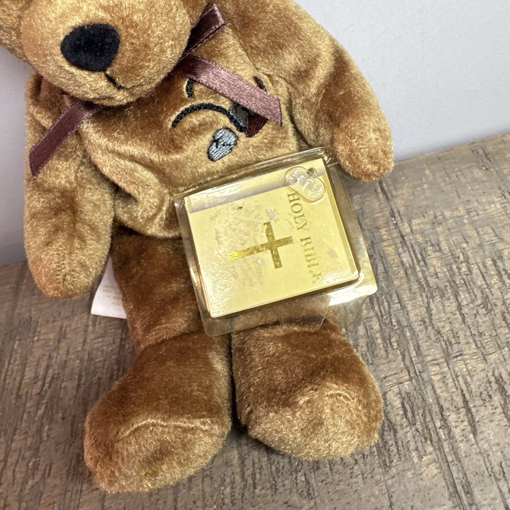 Holy Bears Lot of 2 Prayer of Jabez & Holy Bible Plush Bears 2000 2004 Tags VTG
