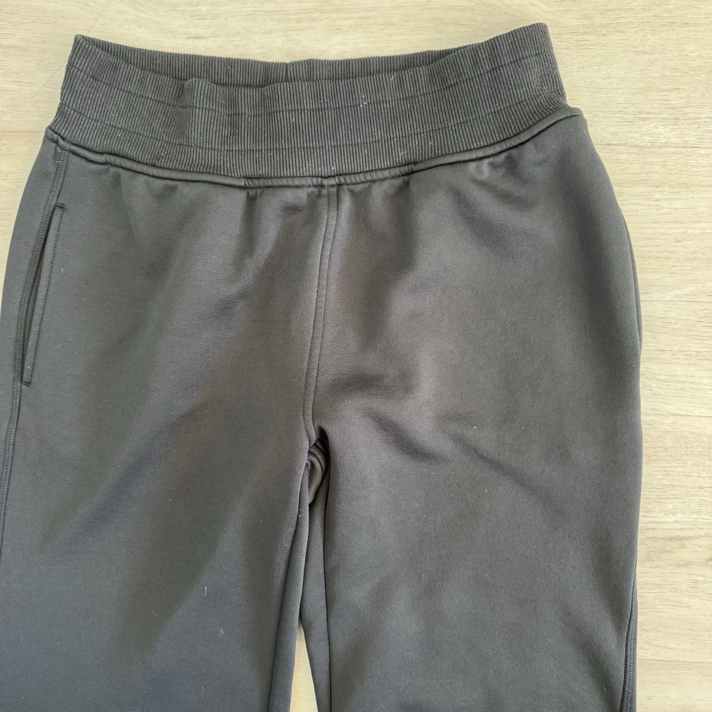 Under Armour Womens Black Fleece Jogger Sweatpants Semi Fitted Size S