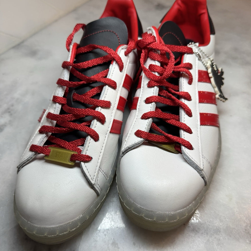 adidas Campus 80s Howlin Rays FZ6566 Mens 8.5 White Red Black Sneakers