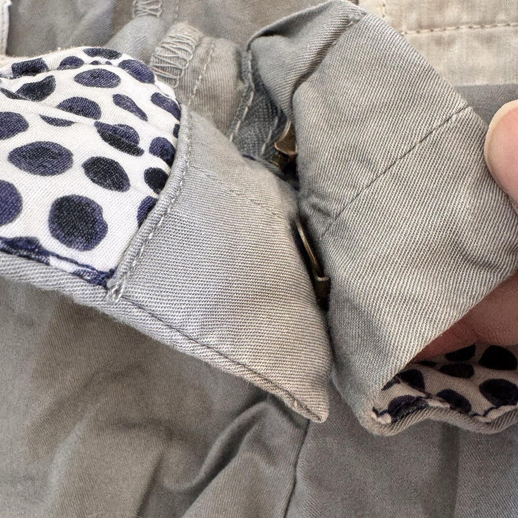 J.Crew Chino Shorts Womens 10 Gray Broken In 100% Cotton Classic