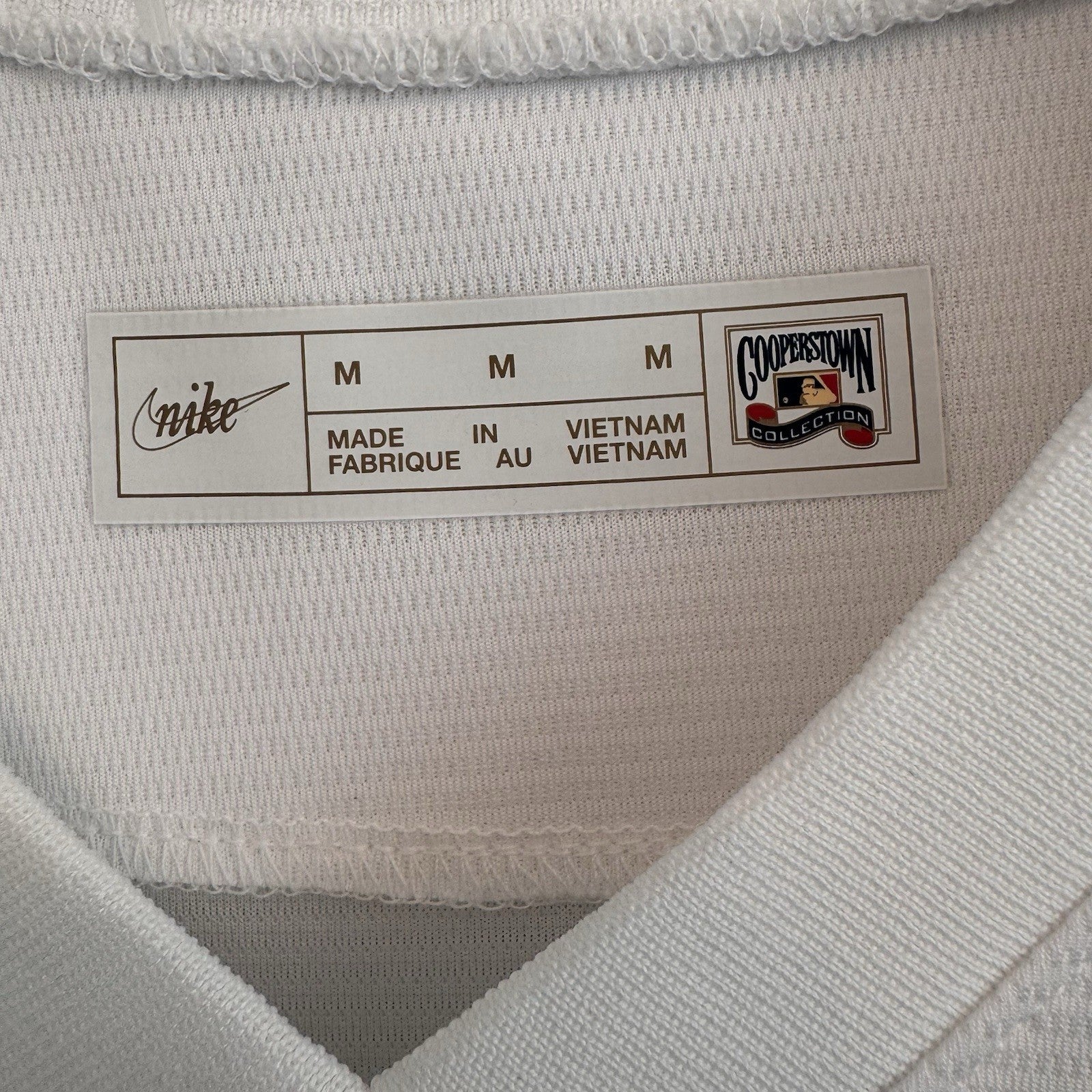 Nike Atlanta Braves Cooperstown Collection White Stitched Jersey Men’s M NWOT