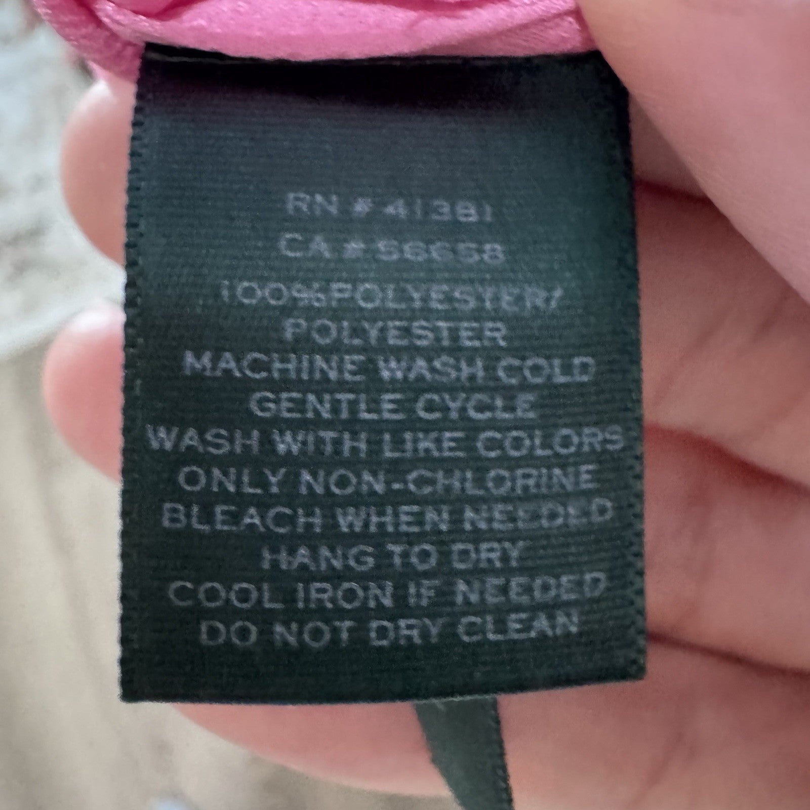 Lauren Ralph Lauren Pink Blouse Women’s Small 3/4 Sleeve Button Front Top