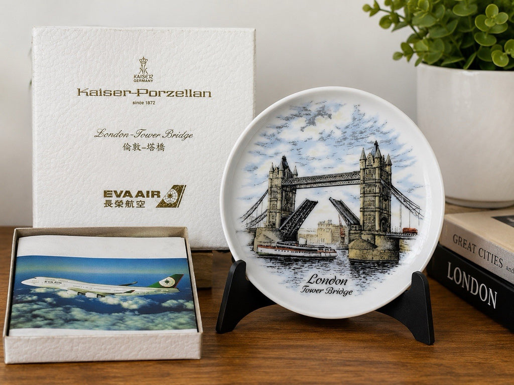 Kaiser Porzellan EVA Air London Tower Bridge Porcelain Plate Germany