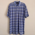 Polo Golf Ralph Lauren Mens Medium Performance Pima Cotton Striped Polo Blue