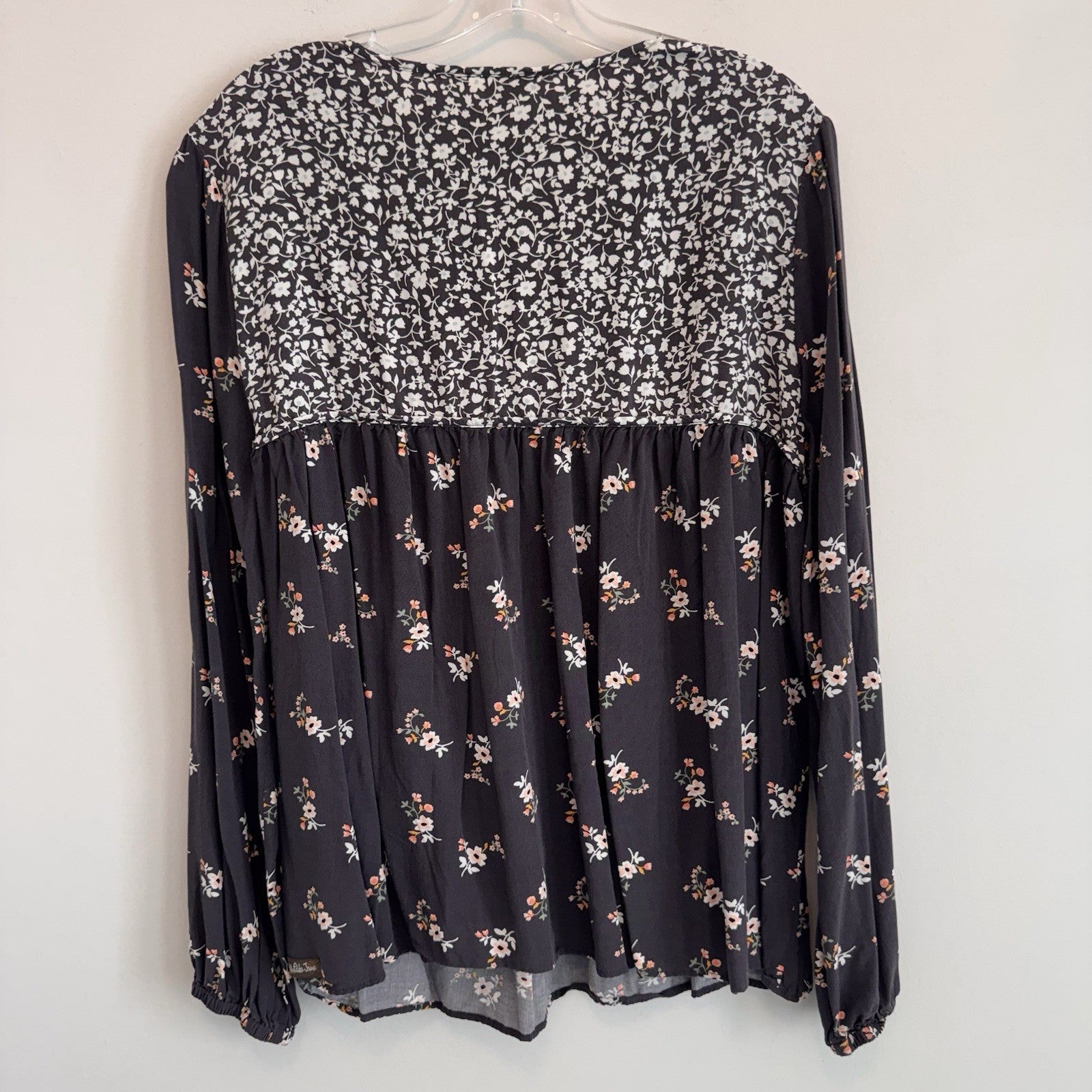 Matilda Jane Floral Peasant Blouse Women’s 2XL Boho Babydoll Rayon Top
