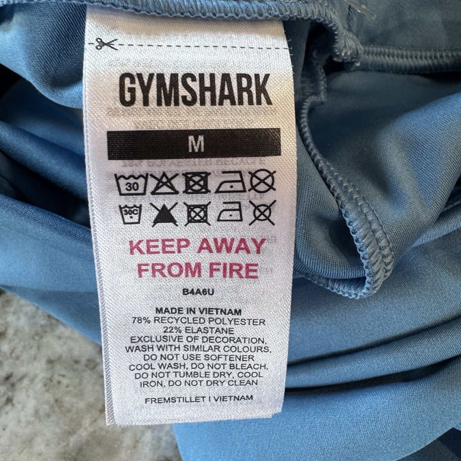 Gymshark Shorts Womens XS Blue GS Power High Waisted Scrunch Butt Fitted