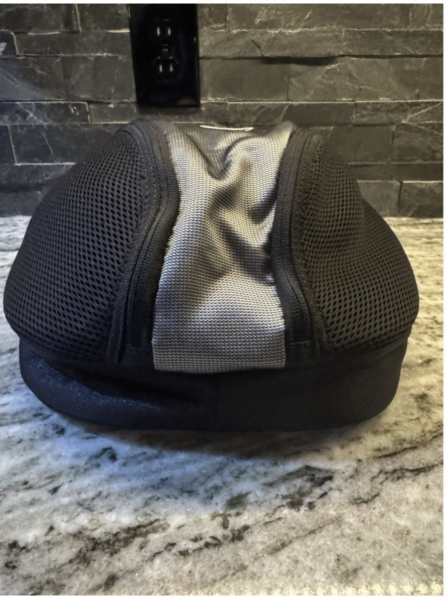 NIKE GOLF Travel Shoe Bag GRAY & BLACK Velvet Interior Vented Dual Zip