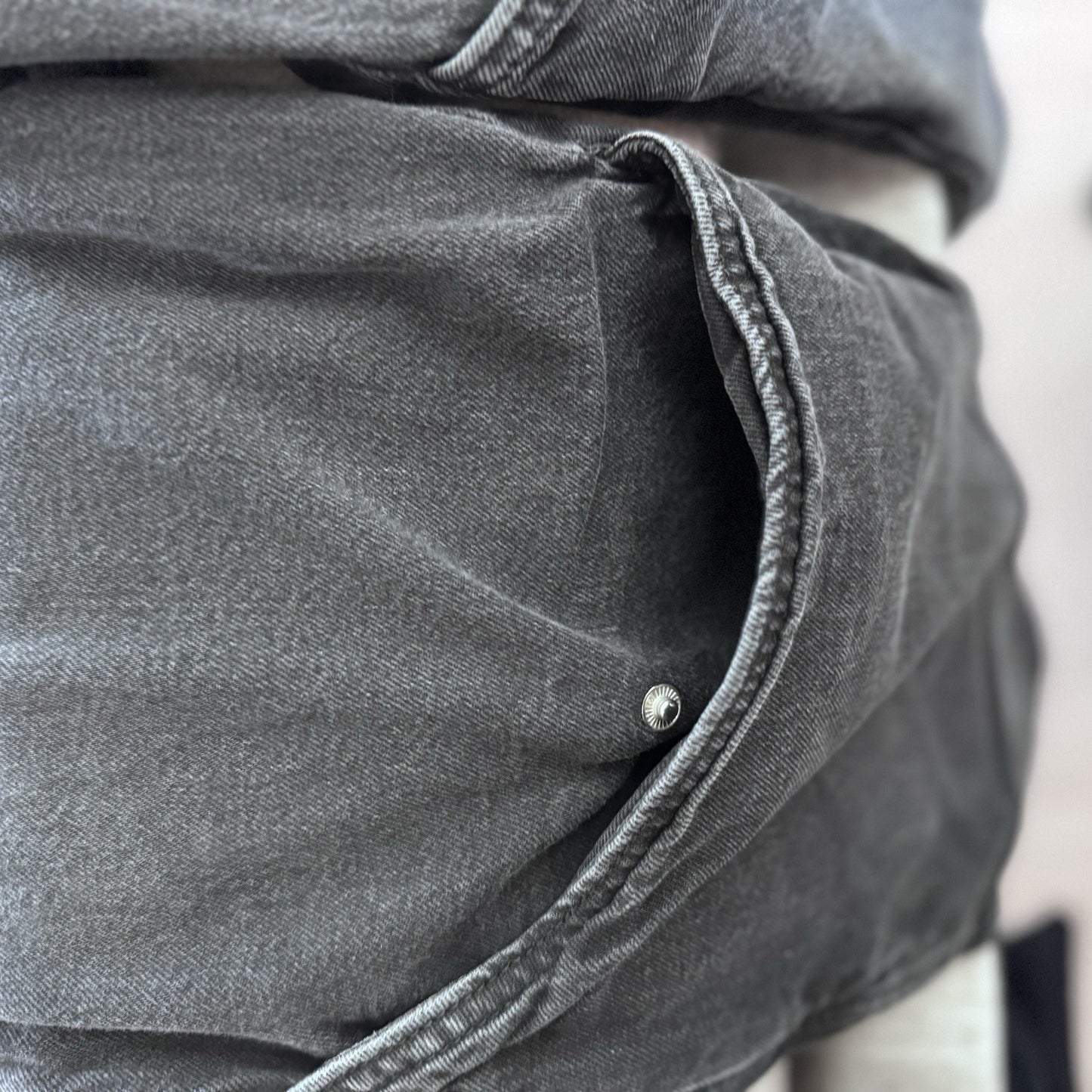 Forever 21 Premium Jogger Jeans Women Small Black Cargo Elastic Waist Denim