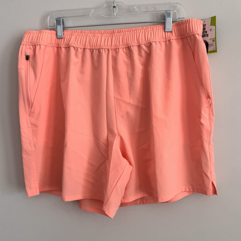 DSG Men's XL 6" Agility Woven Short Pink Ray NWT Athletic Gym Running