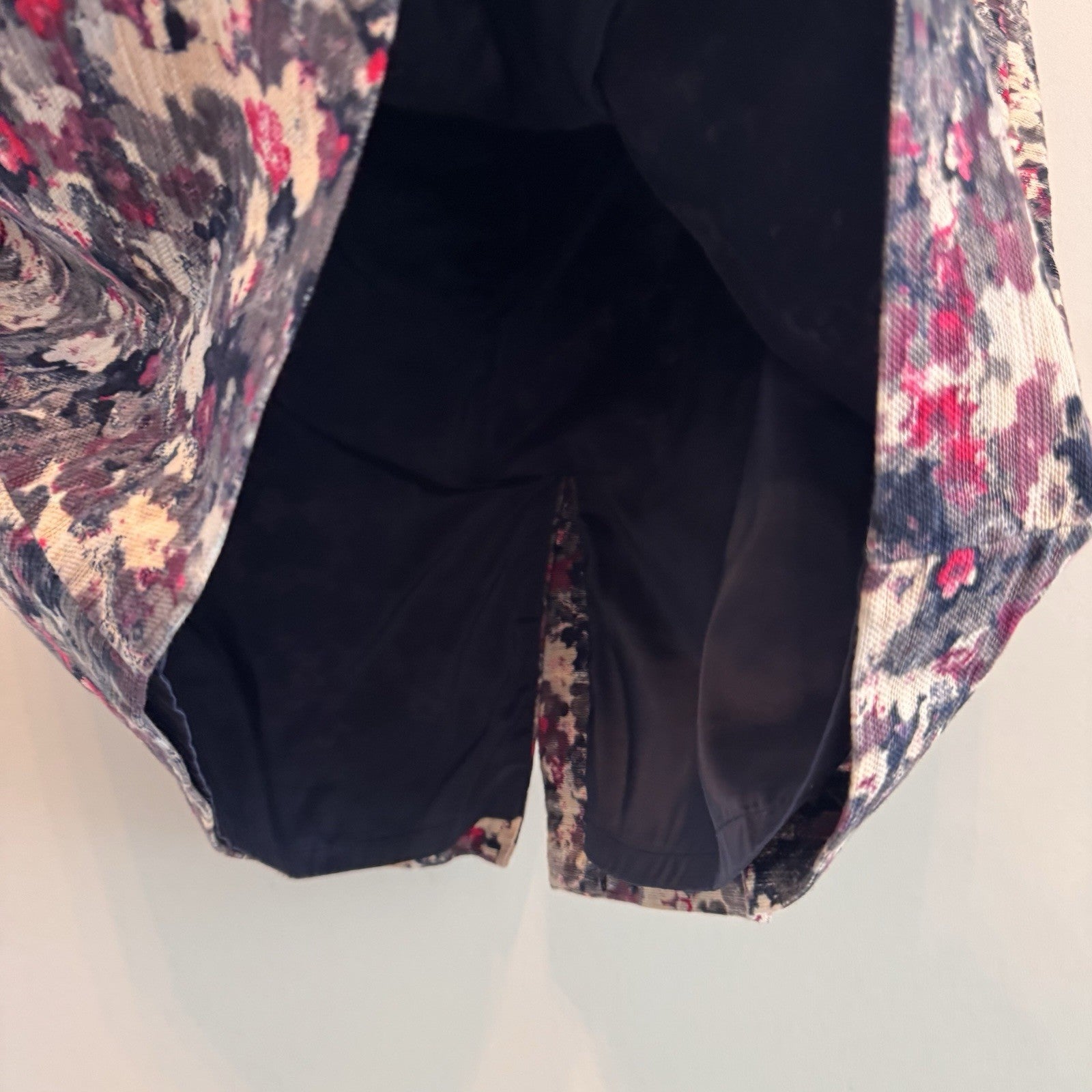 Talbots Women’s Skirt Lot 18W Blue Career Floral Textured Lined 2pc