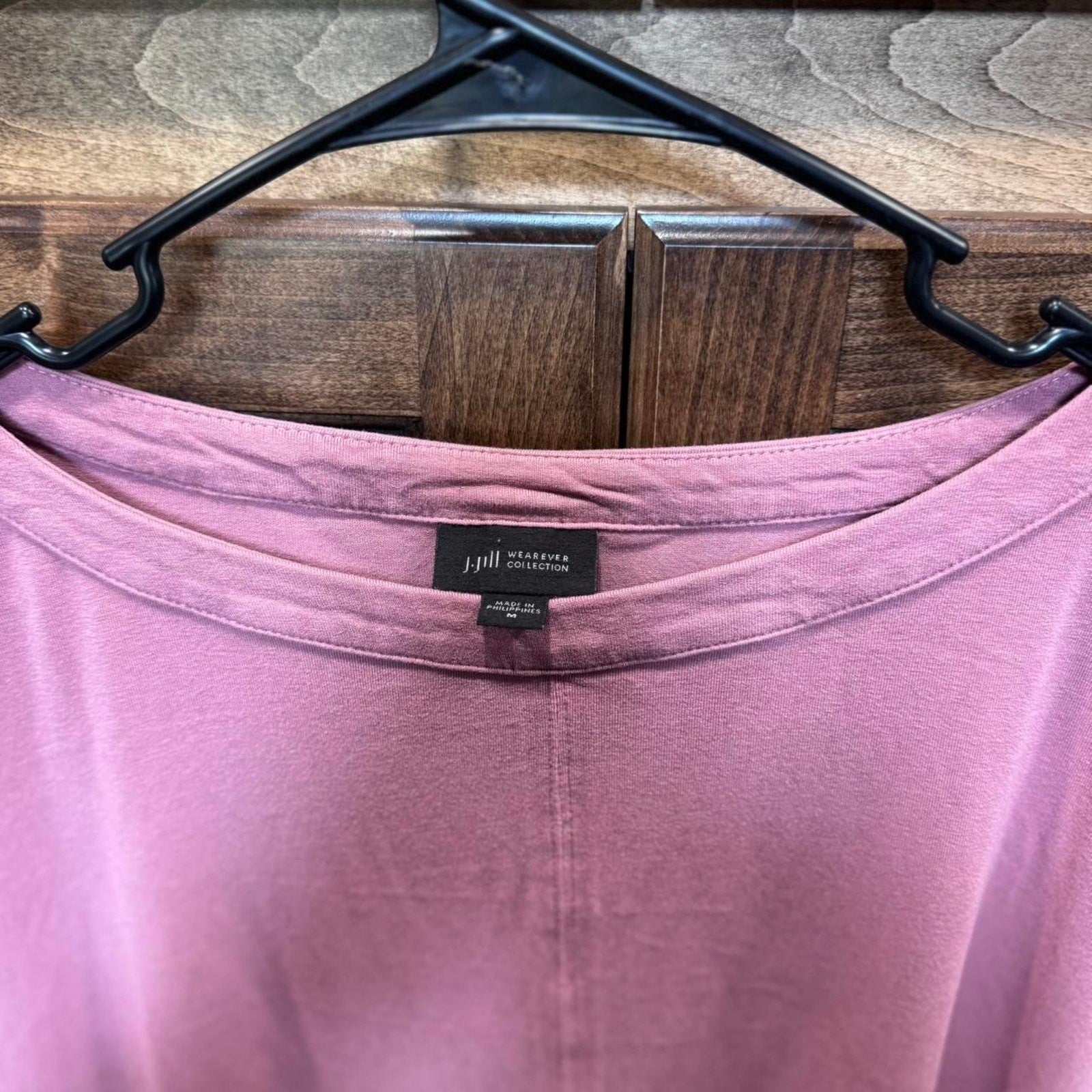 J. Jill Wear ever Collection Dusty Rose Short Sleeve Top Size M