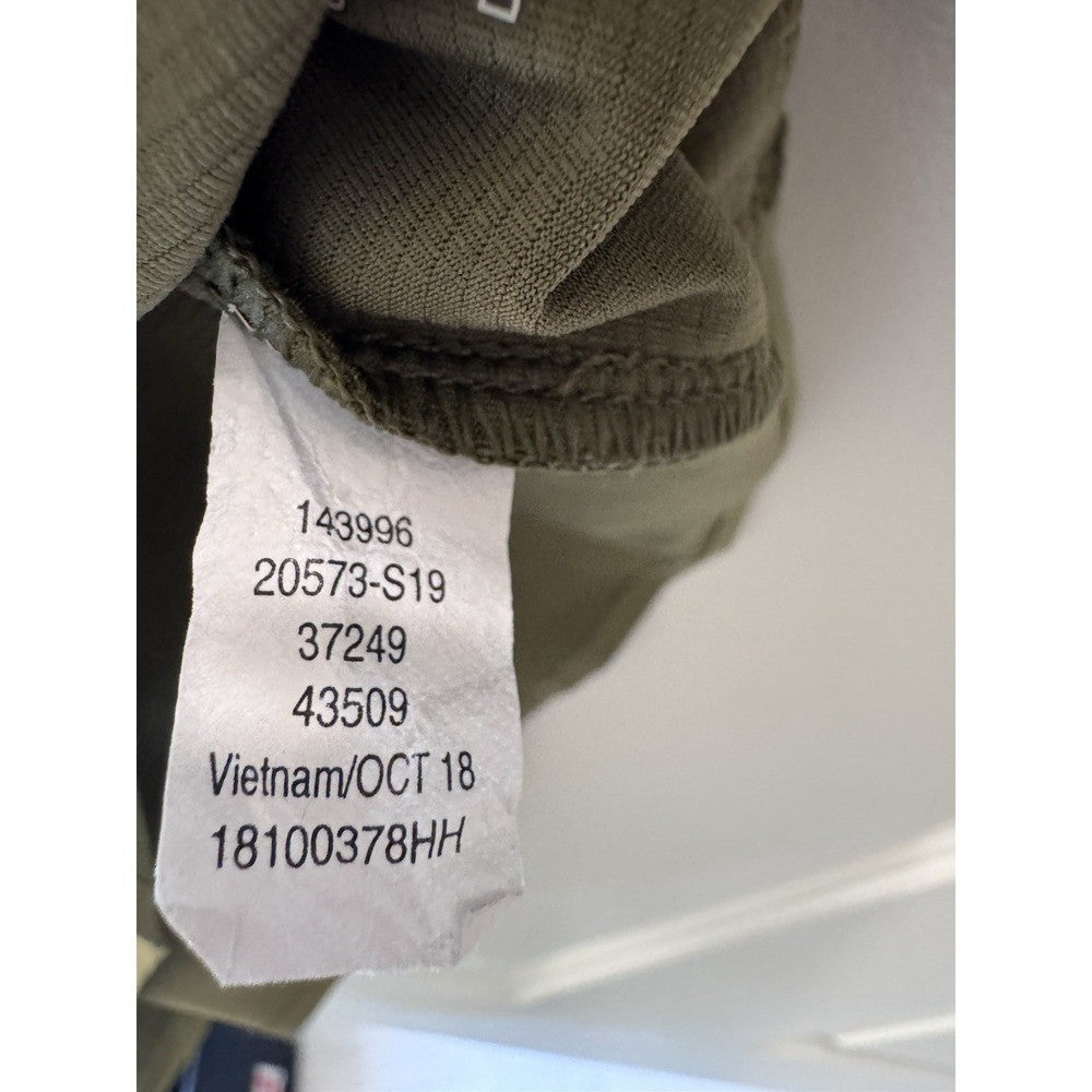 REI Co-op Men's 1/4 Zip Pullover Olive Green Medium Lightweight Hiking Shirt